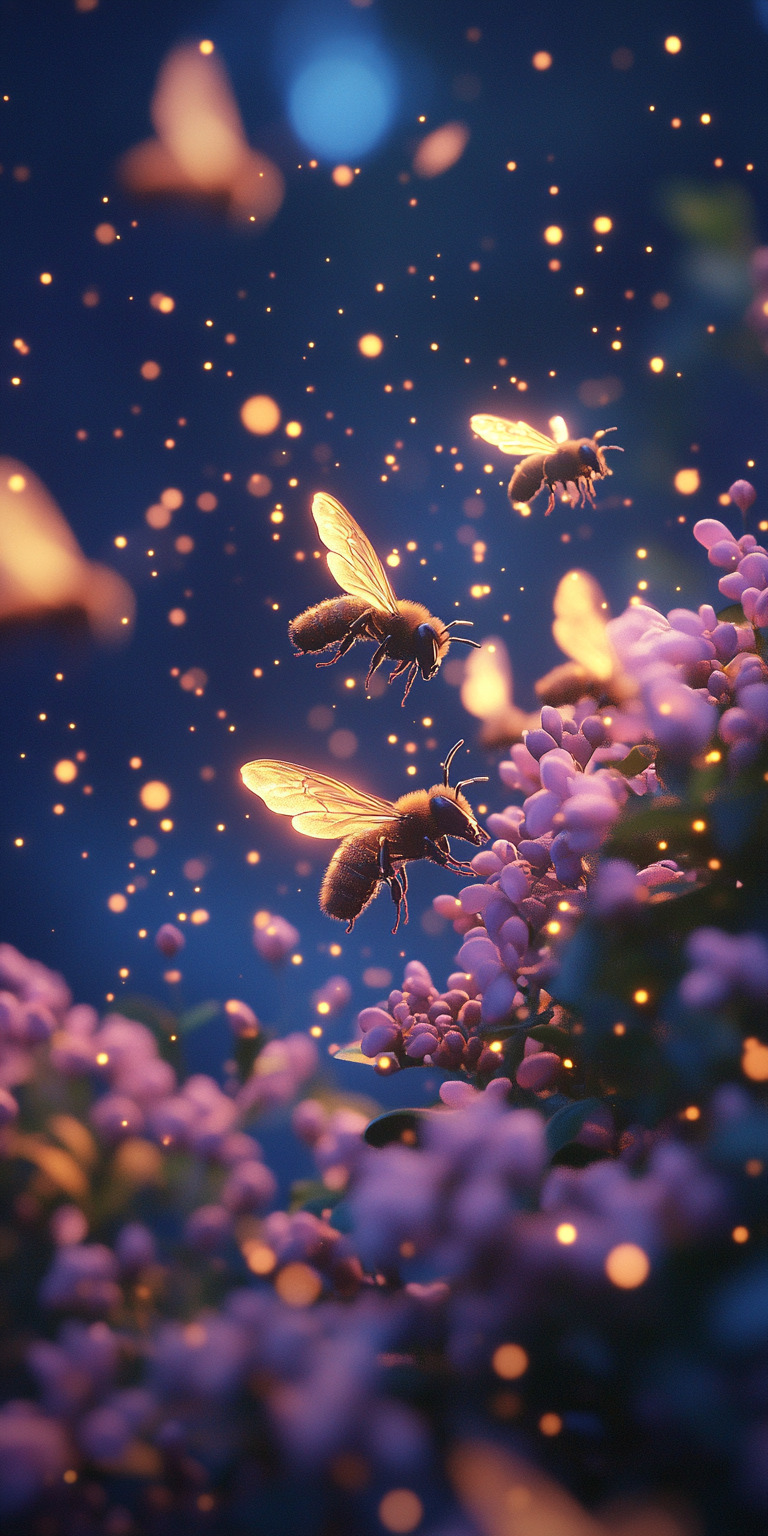 Fond d'écran abeille pour mobile 1