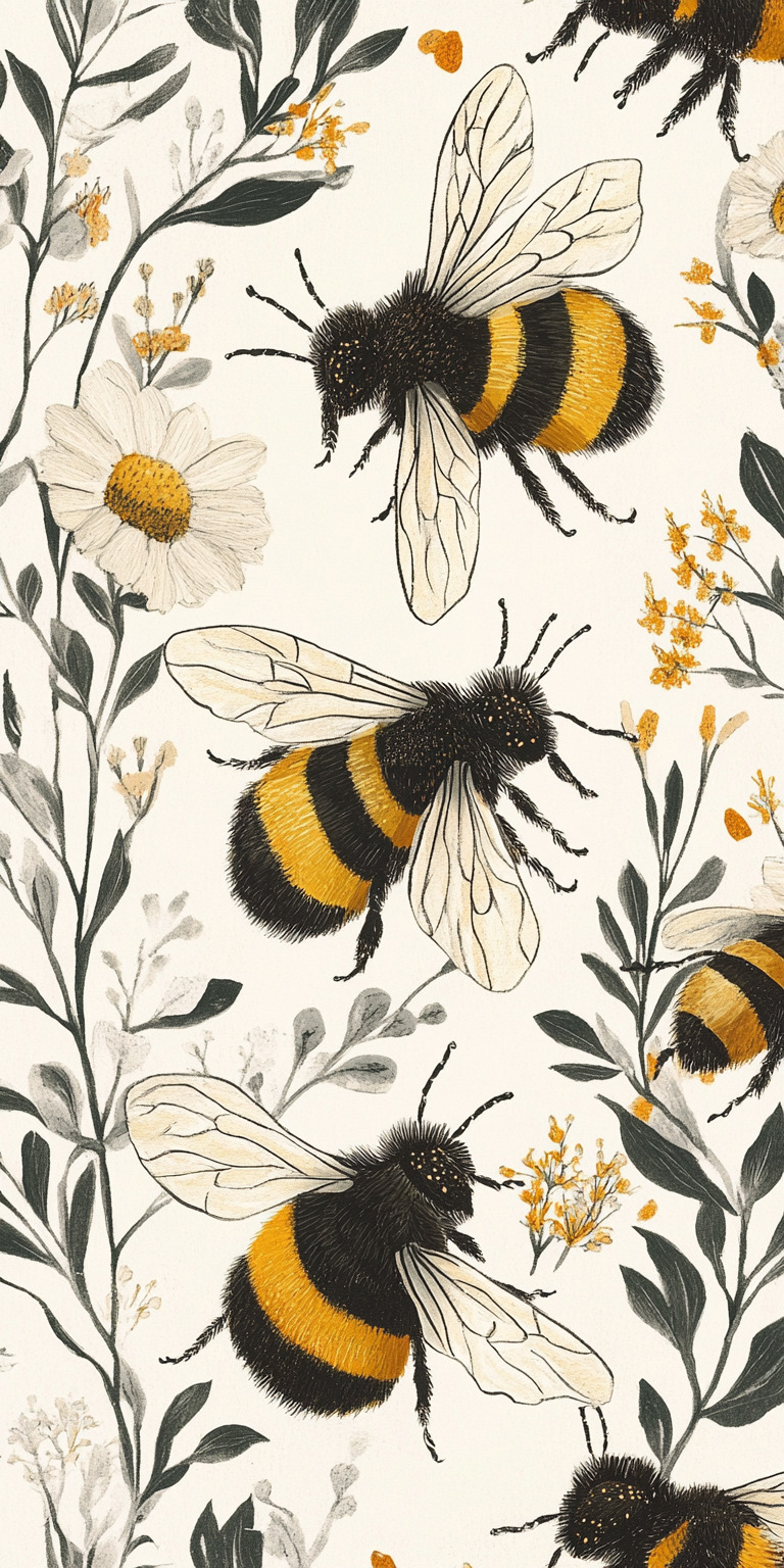 Fond d'écran abeille pour mobile 13