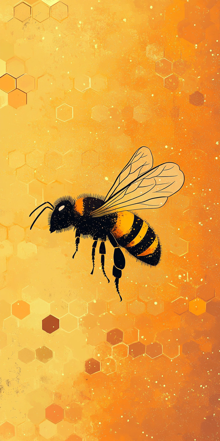 Fond d'écran abeille pour mobile 22