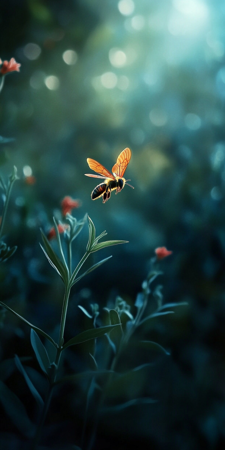 Fond d'écran abeille pour mobile 43