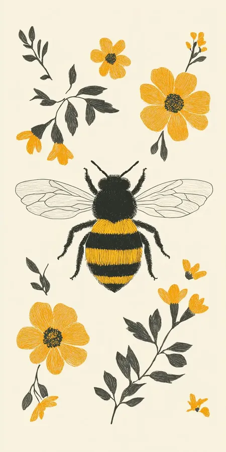 fond d ecran abeille pour mobile 12