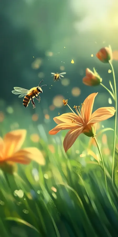 fond d ecran abeille pour mobile 51