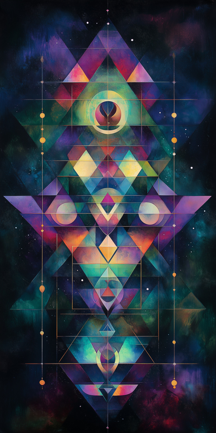 Fond d'écran mobile abstrait lignes et formes 39