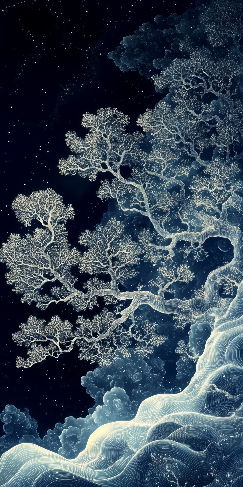 Fond d'écran mobile abstrait lignes et formes 7