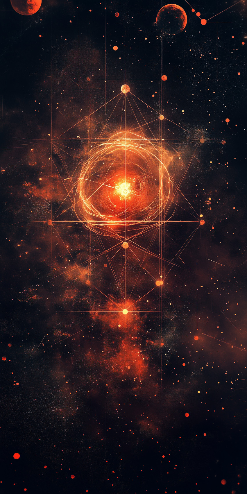 Fond d'écran mobile abstrait lignes et formes 75