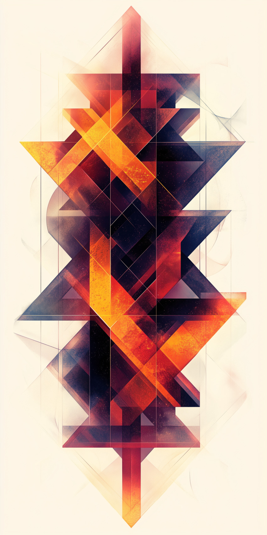 Fond d'écran mobile abstrait formes et lignes 101