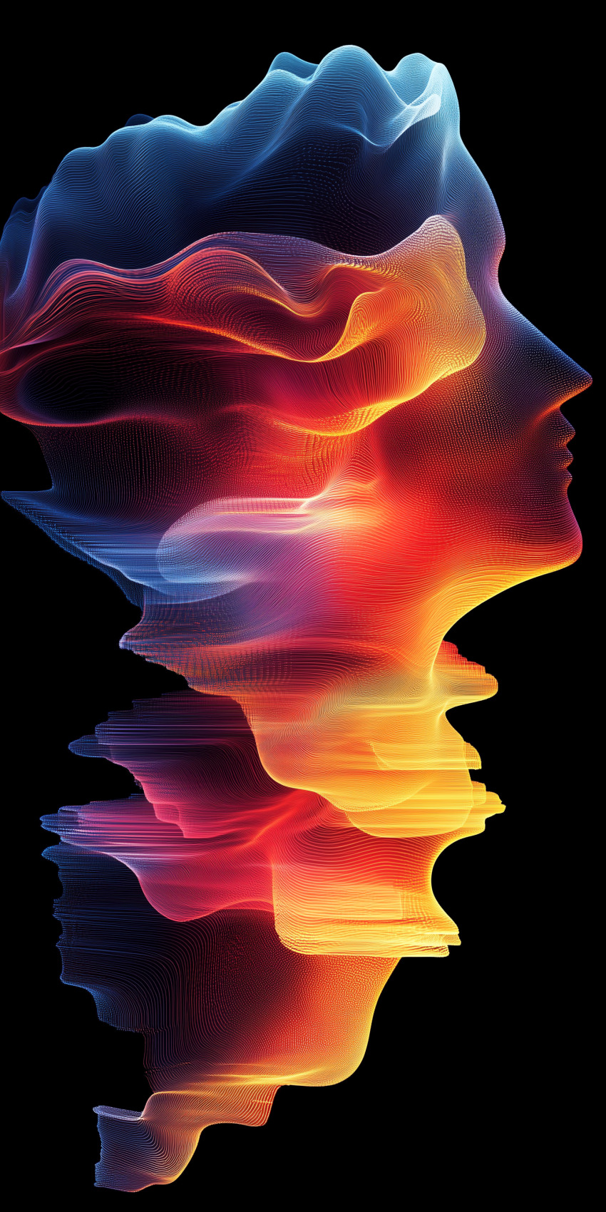 Fond d'écran mobile abstrait formes et lignes 27