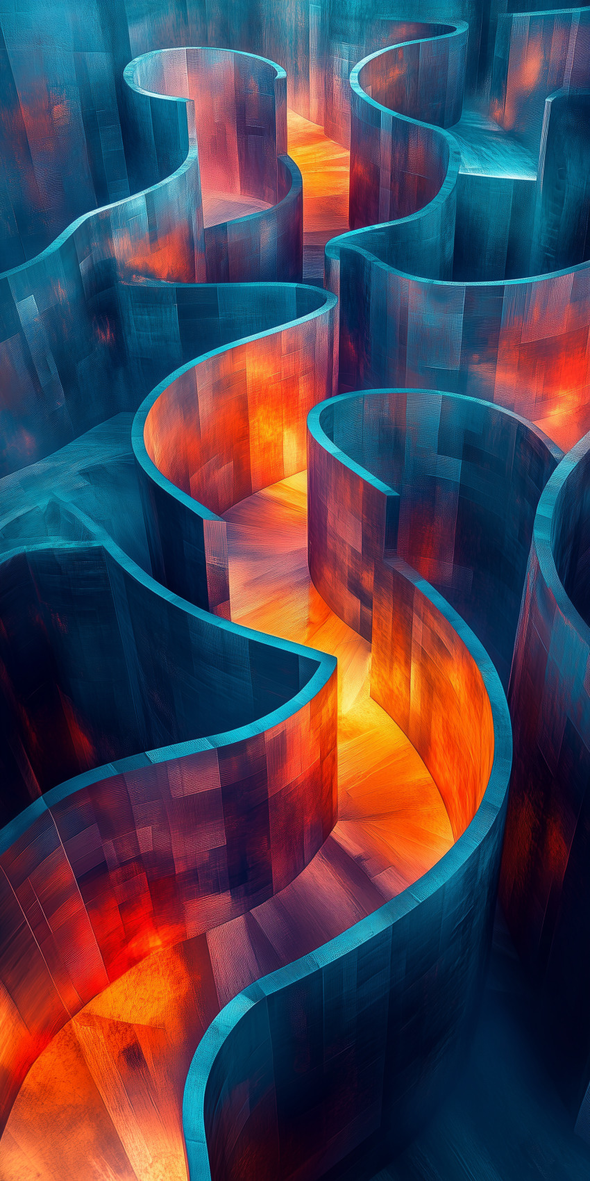 Fond d'écran mobile abstrait formes et lignes 32