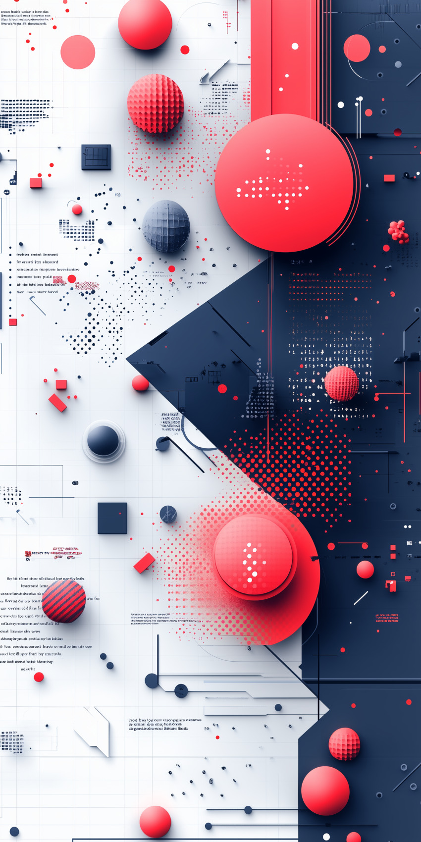 Fond d'écran mobile abstrait formes et lignes 91