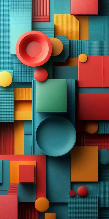 fond d ecran mobile abstrait formes et lignes 95