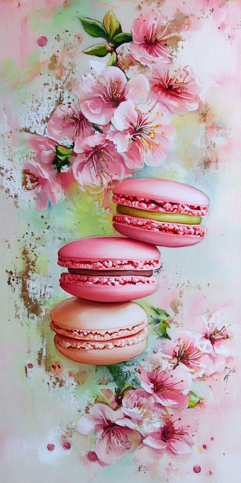 Fond d'écran macaron pour mobile 4