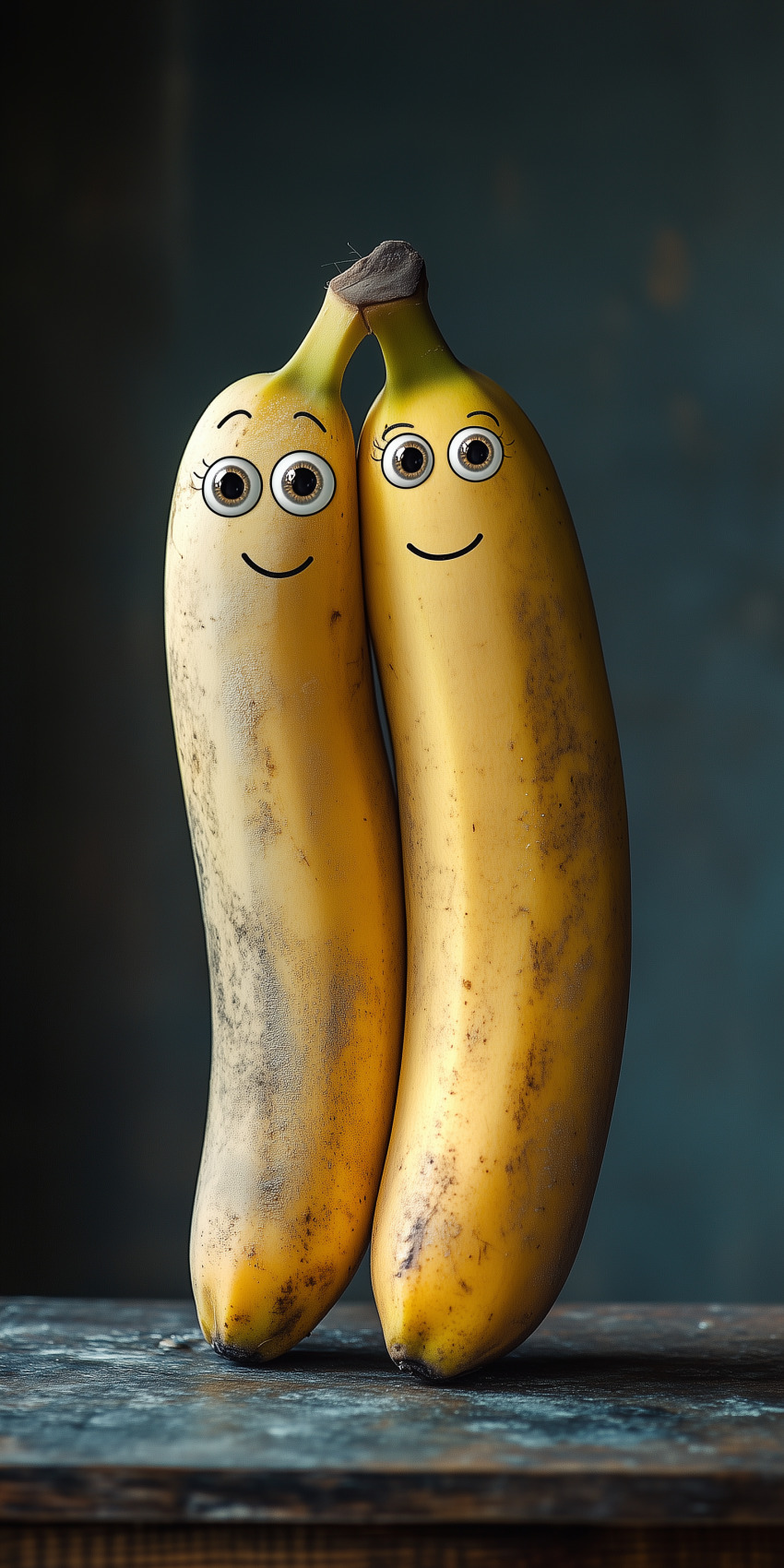 Fond d'écran mobile bananes sourire 1