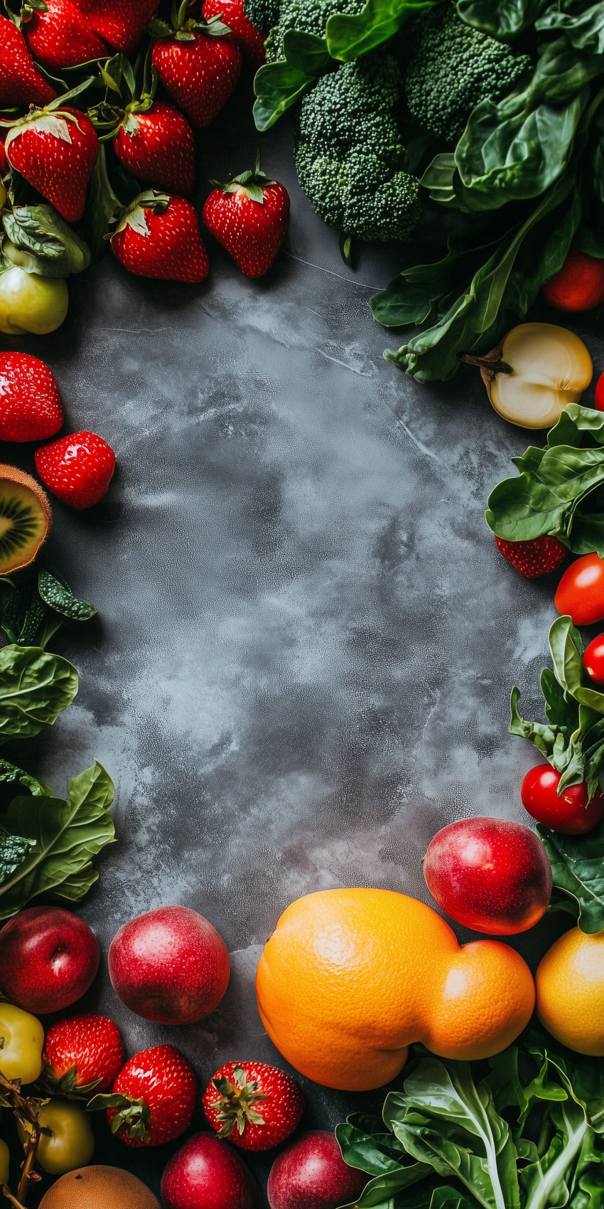Fond d'écran mobile mix fruits et légumes 4