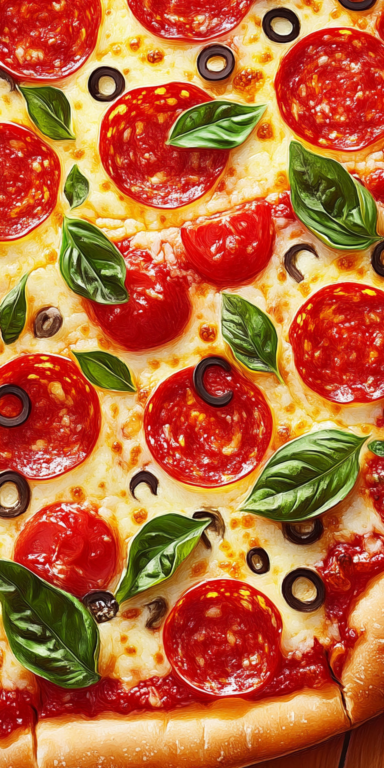 Fond d'écran pizza pour mobile 2