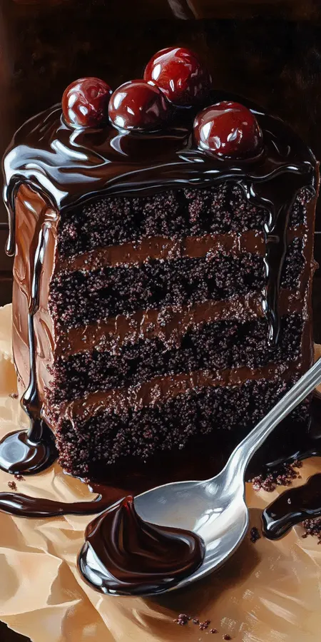 fond d ecran mobile gateau chocolat 8