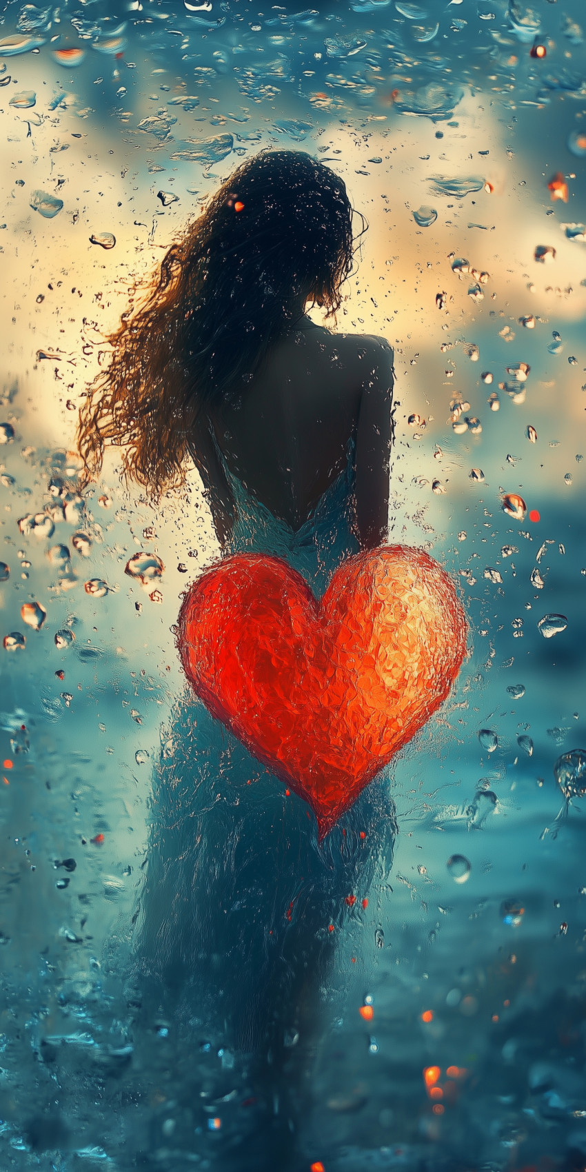 Fond d'écran amour coeur romantique romantisme femme 5