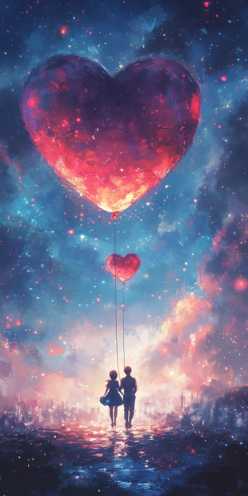 Fond d'écran mobile amour couple romantique romantisme coeur 11