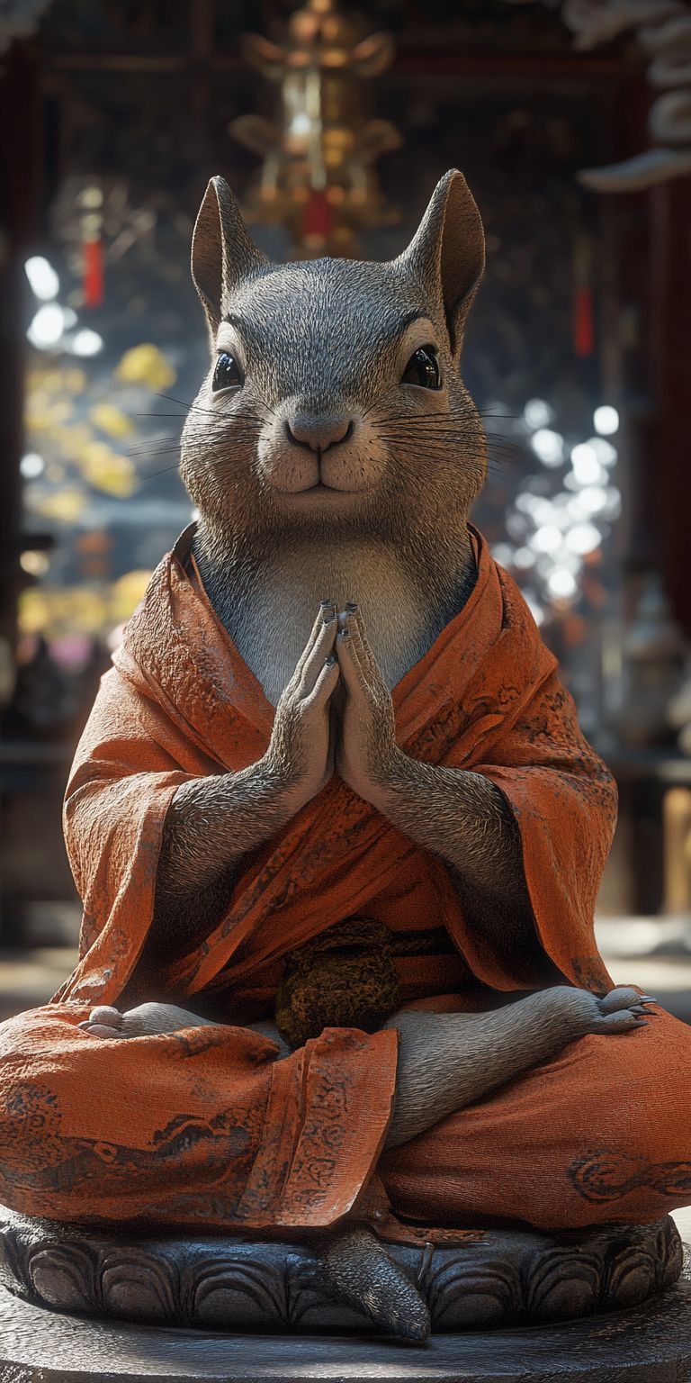 Fond d'écran mobile animal meditation 101