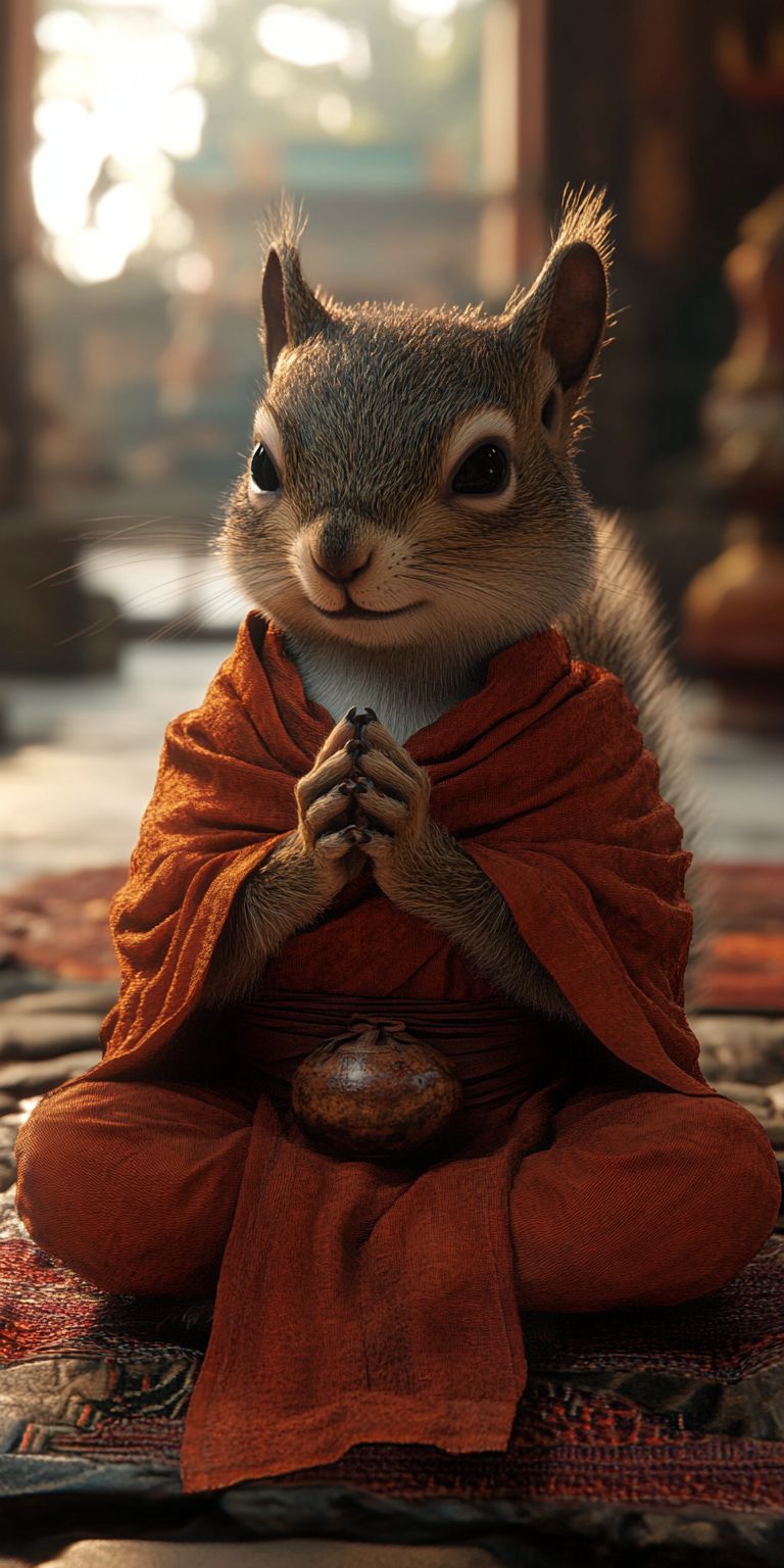 fond d ecran mobile animal meditation 102