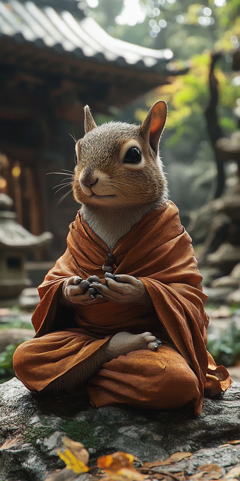 Fond d'écran mobile animal meditation 103