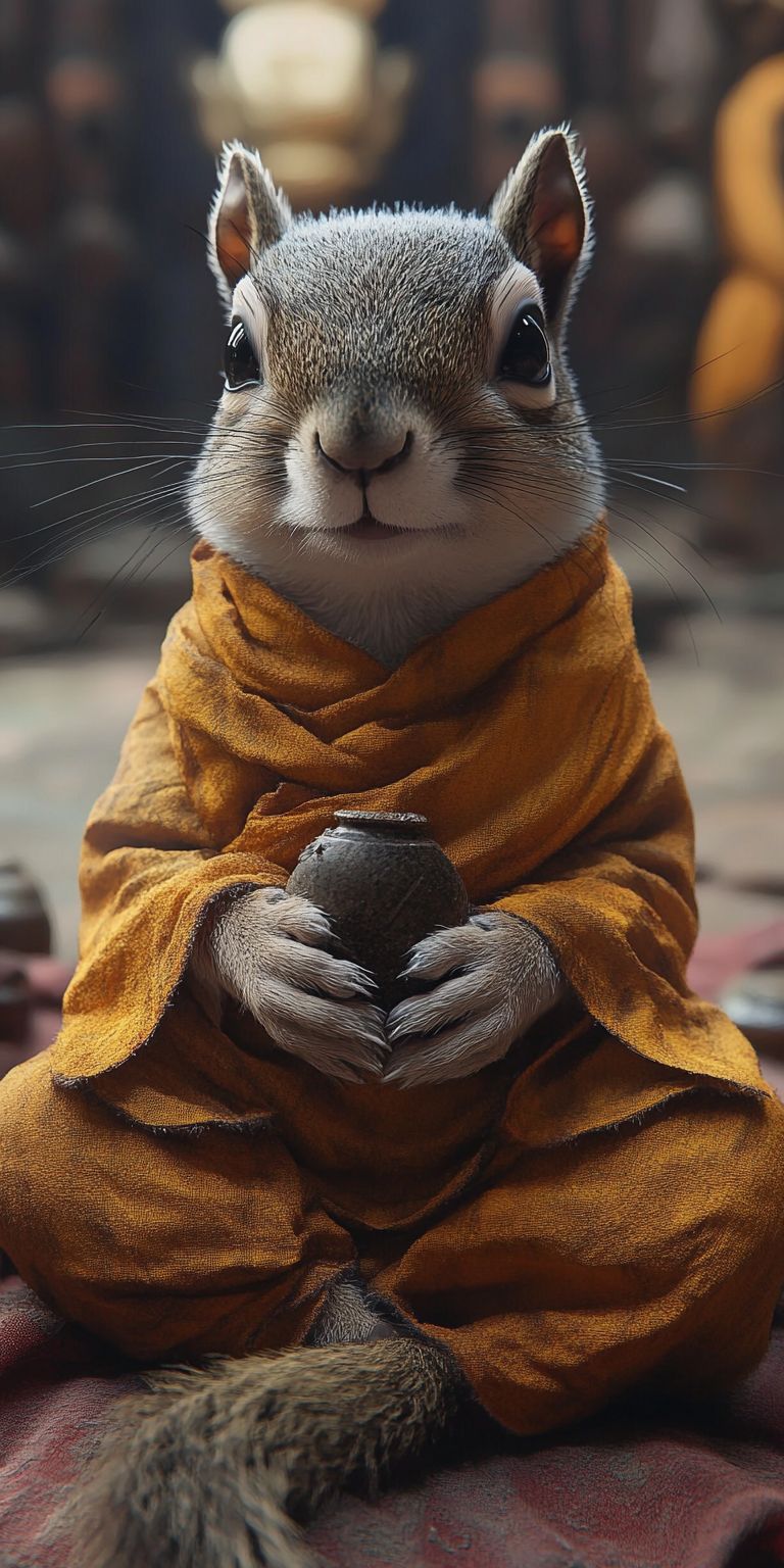 Fond d'écran mobile animal meditation 107