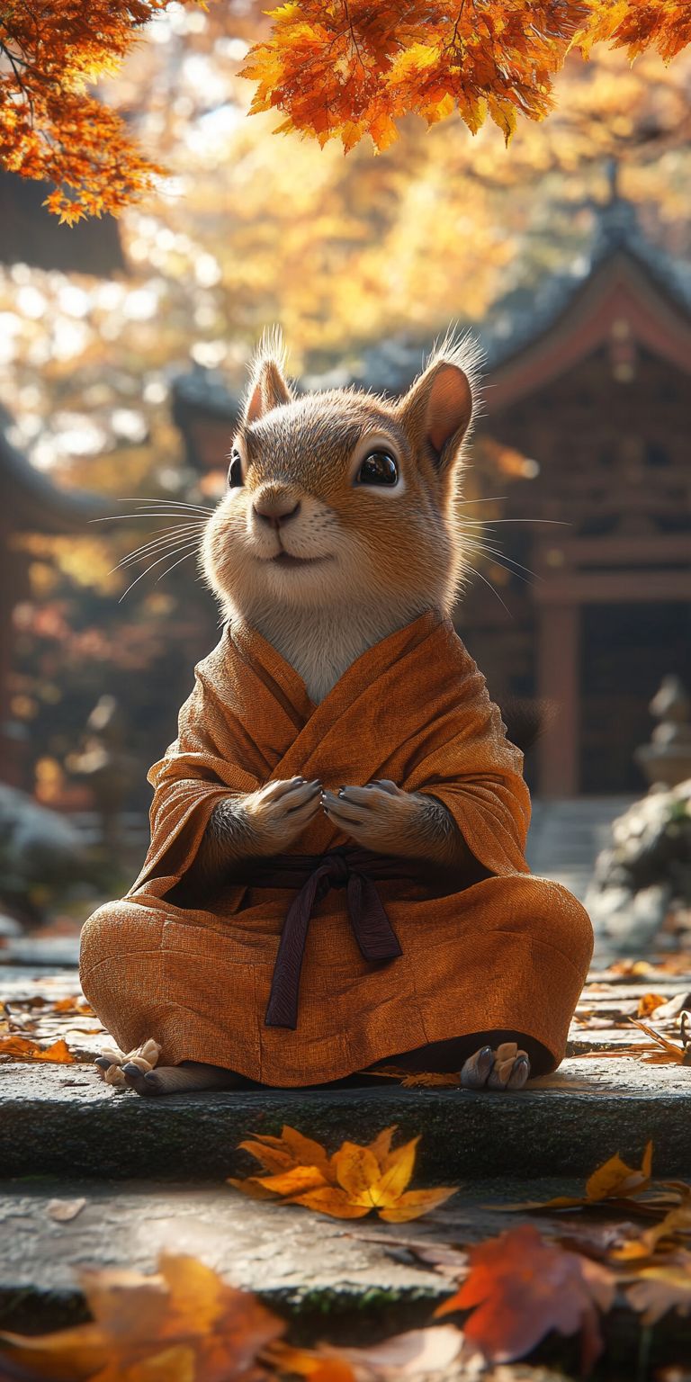 Fond d'écran mobile animal meditation 108