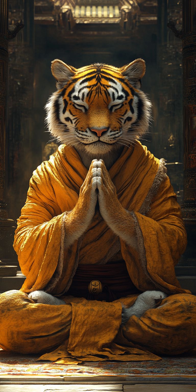 Fond d'écran mobile animal meditation 109