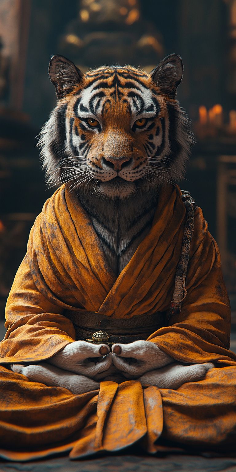 Fond d'écran mobile animal meditation 111