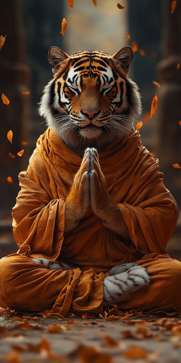 Fond d'écran mobile animal meditation 112