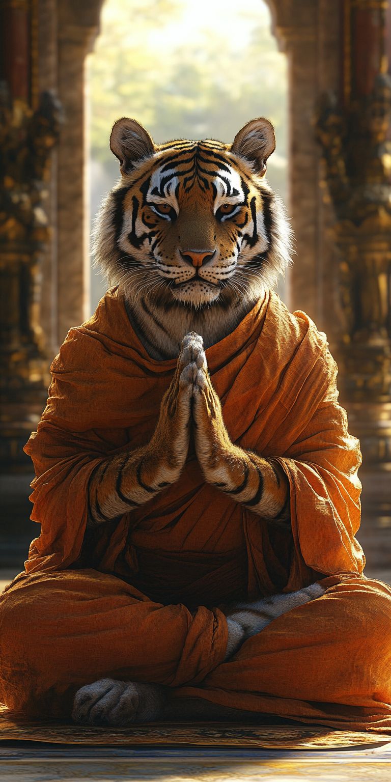 Fond d'écran mobile animal meditation 115