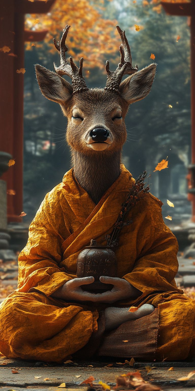 Fond d'écran mobile animal meditation 12