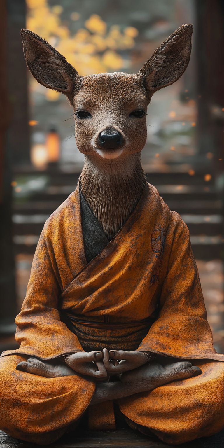 Fond d'écran mobile animal meditation 15