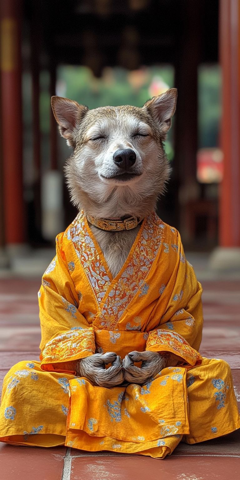 Fond d'écran mobile animal meditation 25