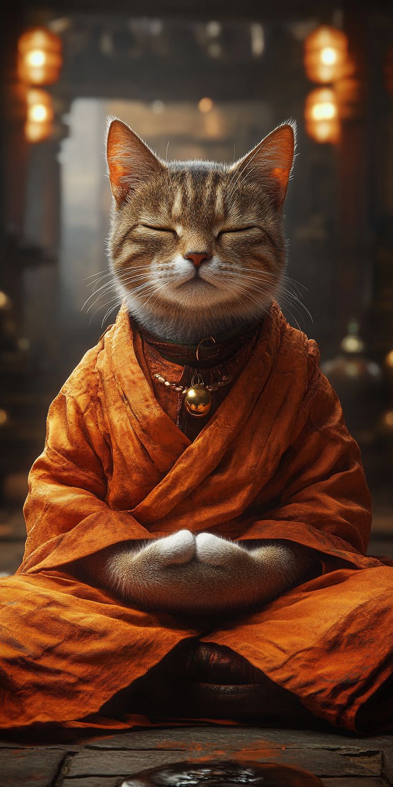 fond d ecran mobile animal meditation 3