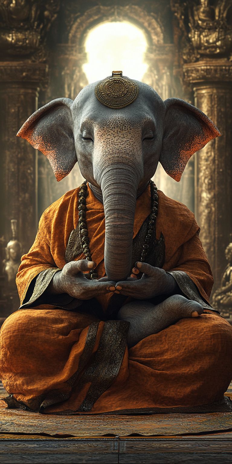 Fond d'écran mobile animal meditation 32