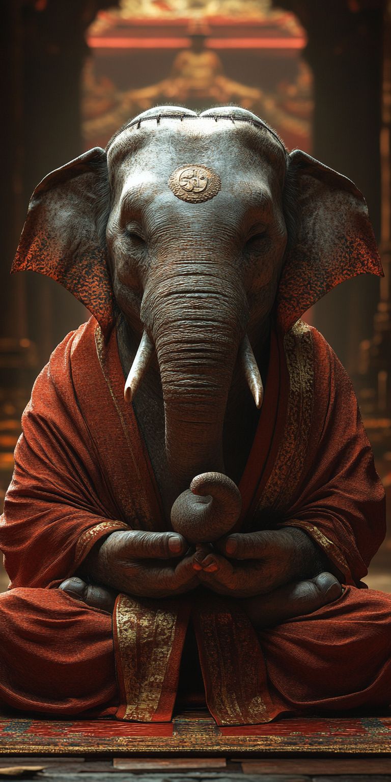 Fond d'écran mobile animal meditation 33