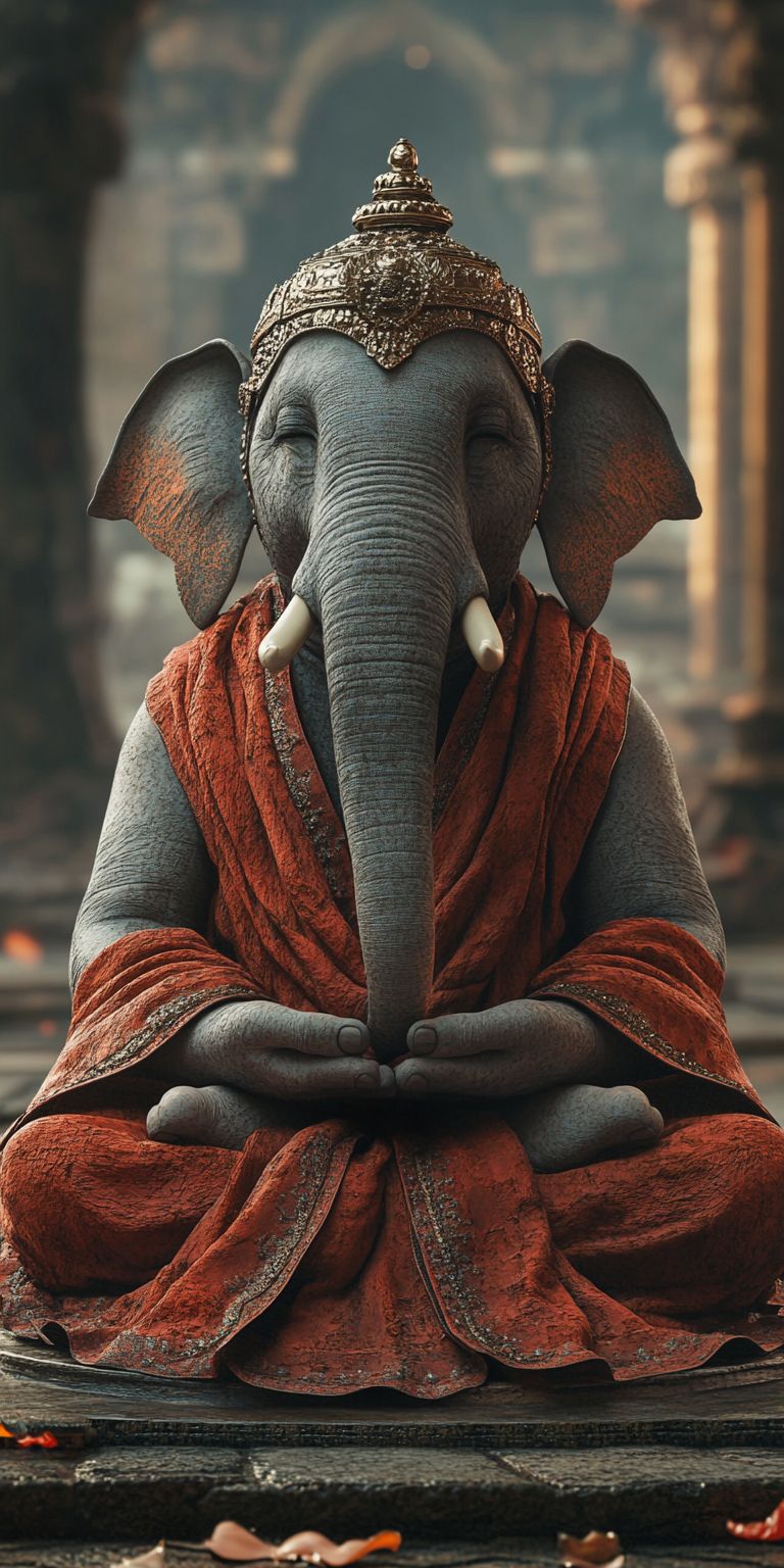 Fond d'écran mobile animal meditation 36