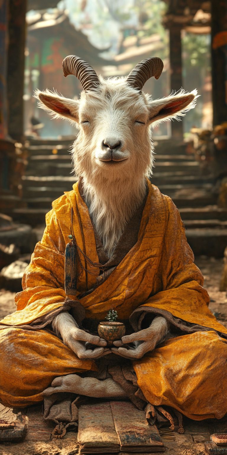 Fond d'écran mobile animal meditation 50