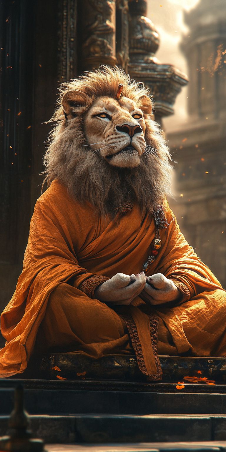 fond d ecran mobile animal meditation 53