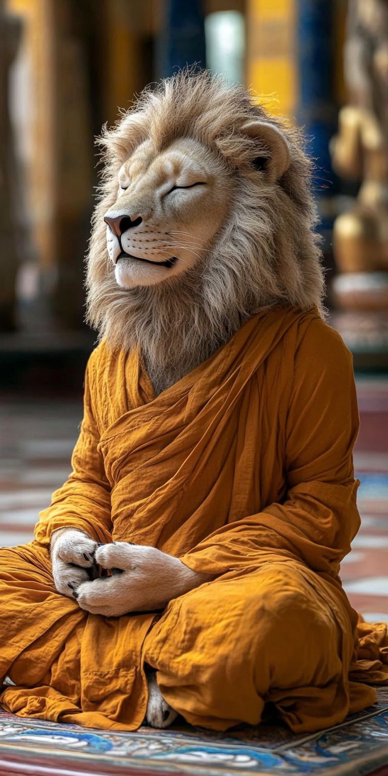 Fond d'écran mobile animal meditation 54