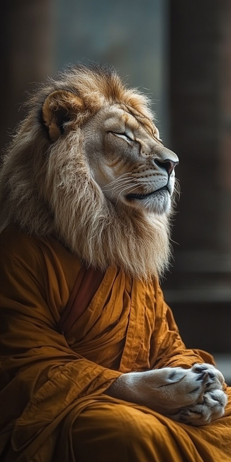 fond d ecran mobile animal meditation 57