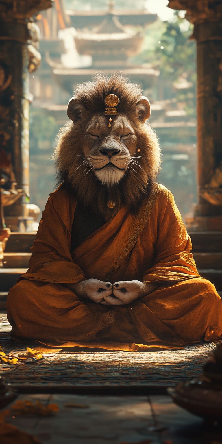 fond d ecran mobile animal meditation 59