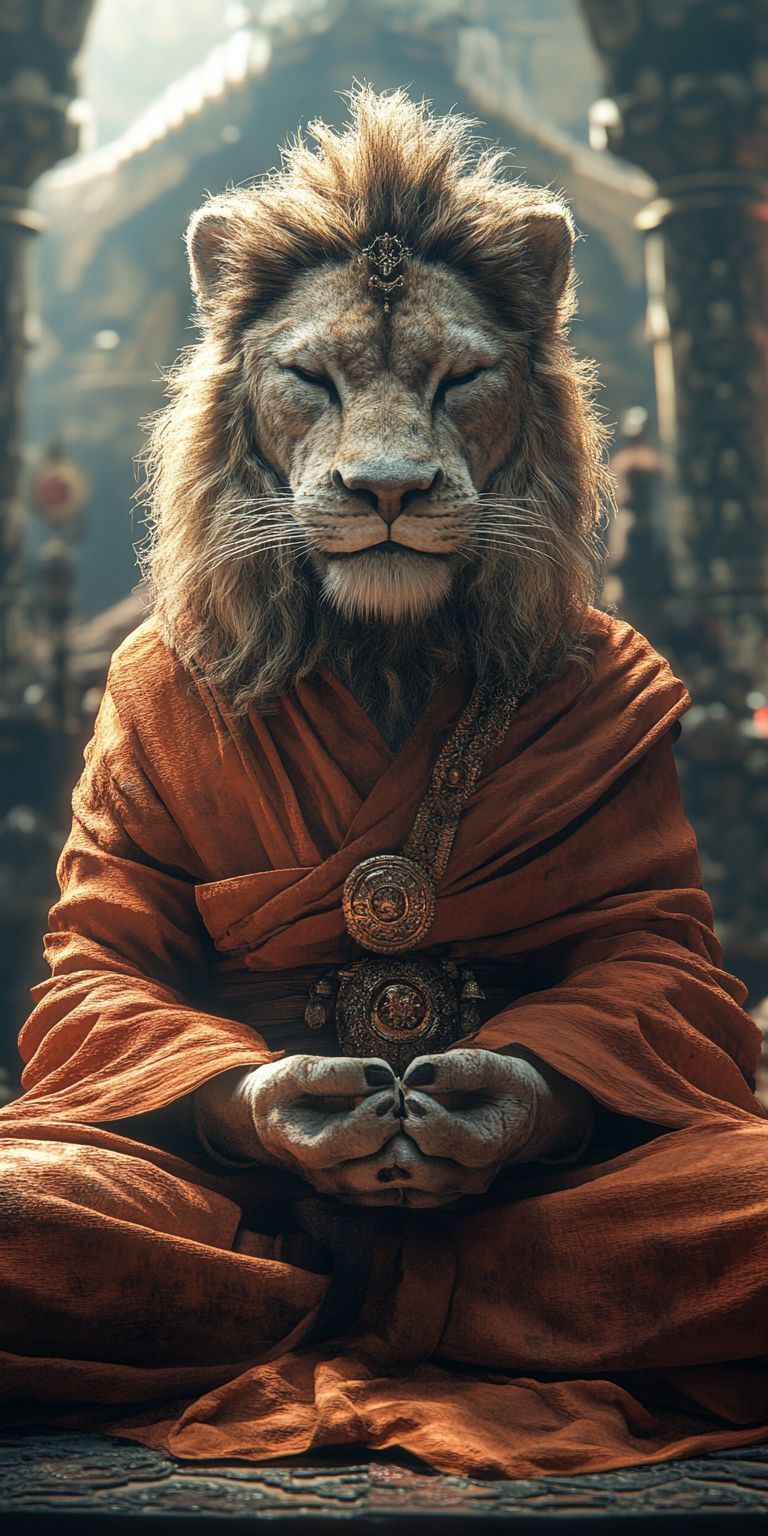 Fond d'écran mobile animal meditation 60