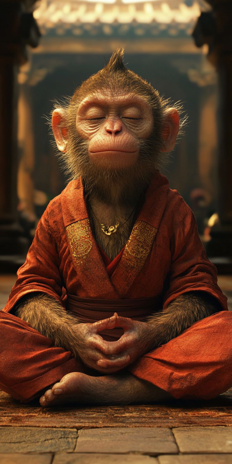 fond d ecran mobile animal meditation 67