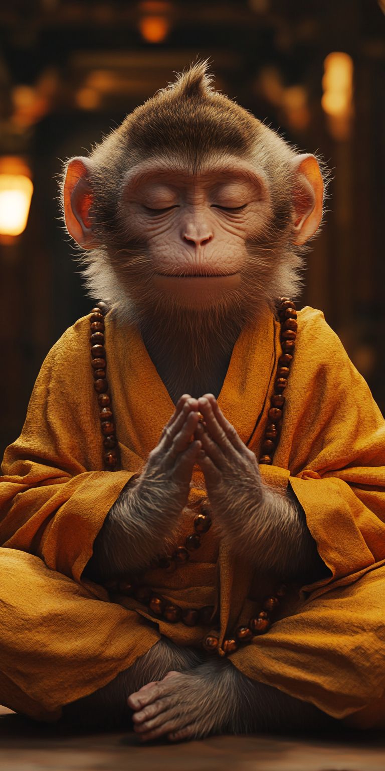 Fond d'écran mobile animal meditation 68