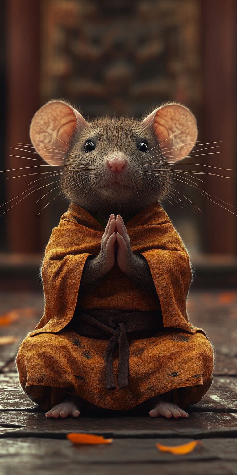 fond d ecran mobile animal meditation 69