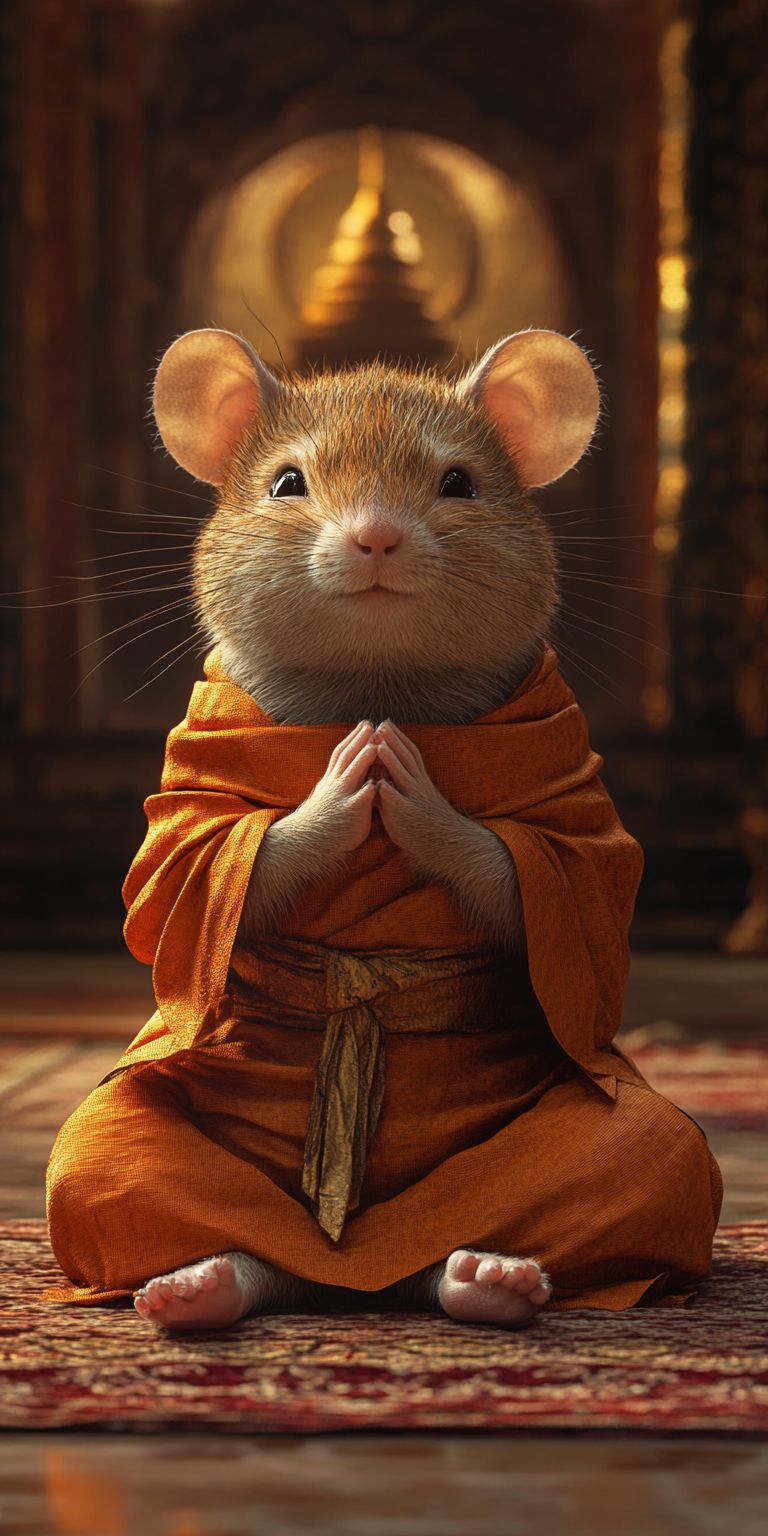 Fond d'écran mobile animal meditation 71