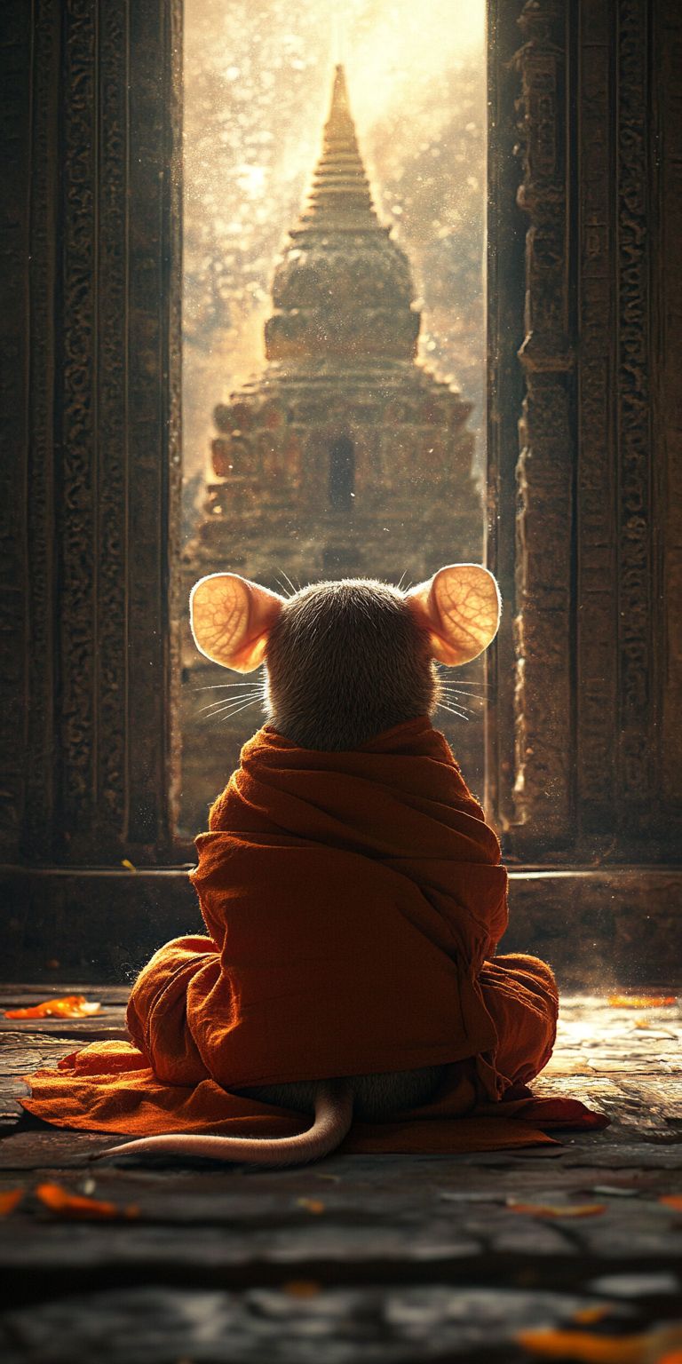 Fond d'écran mobile animal meditation 72