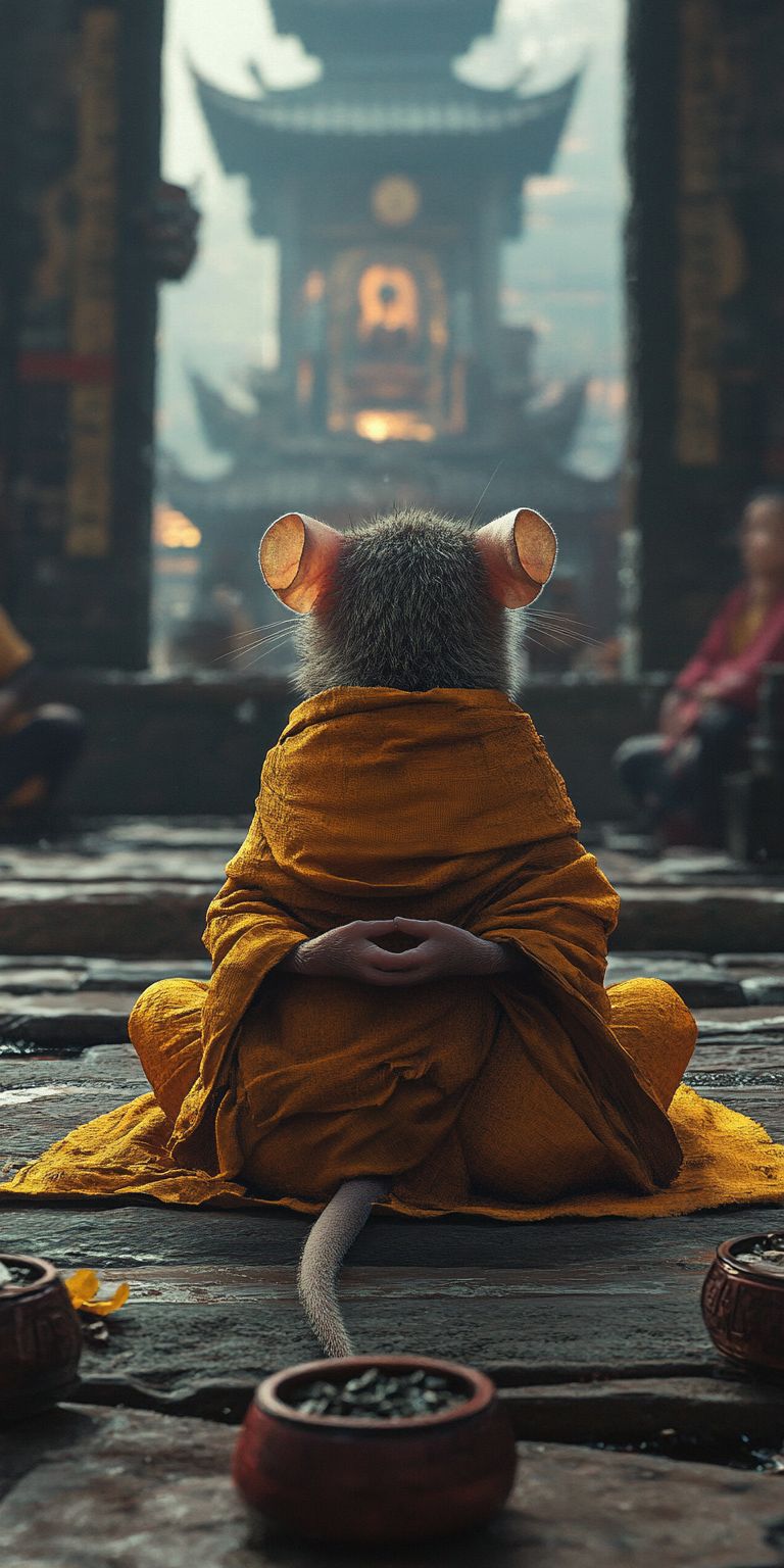Fond d'écran mobile animal meditation 73