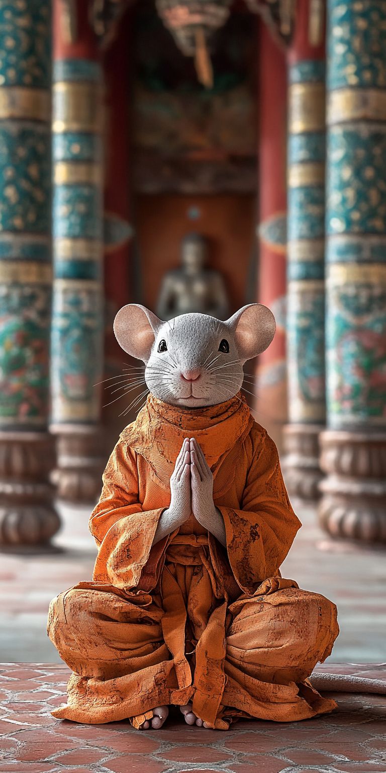 Fond d'écran mobile animal meditation 76